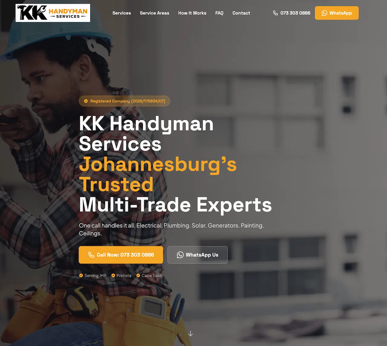 Just1 portfolio screenshot 2